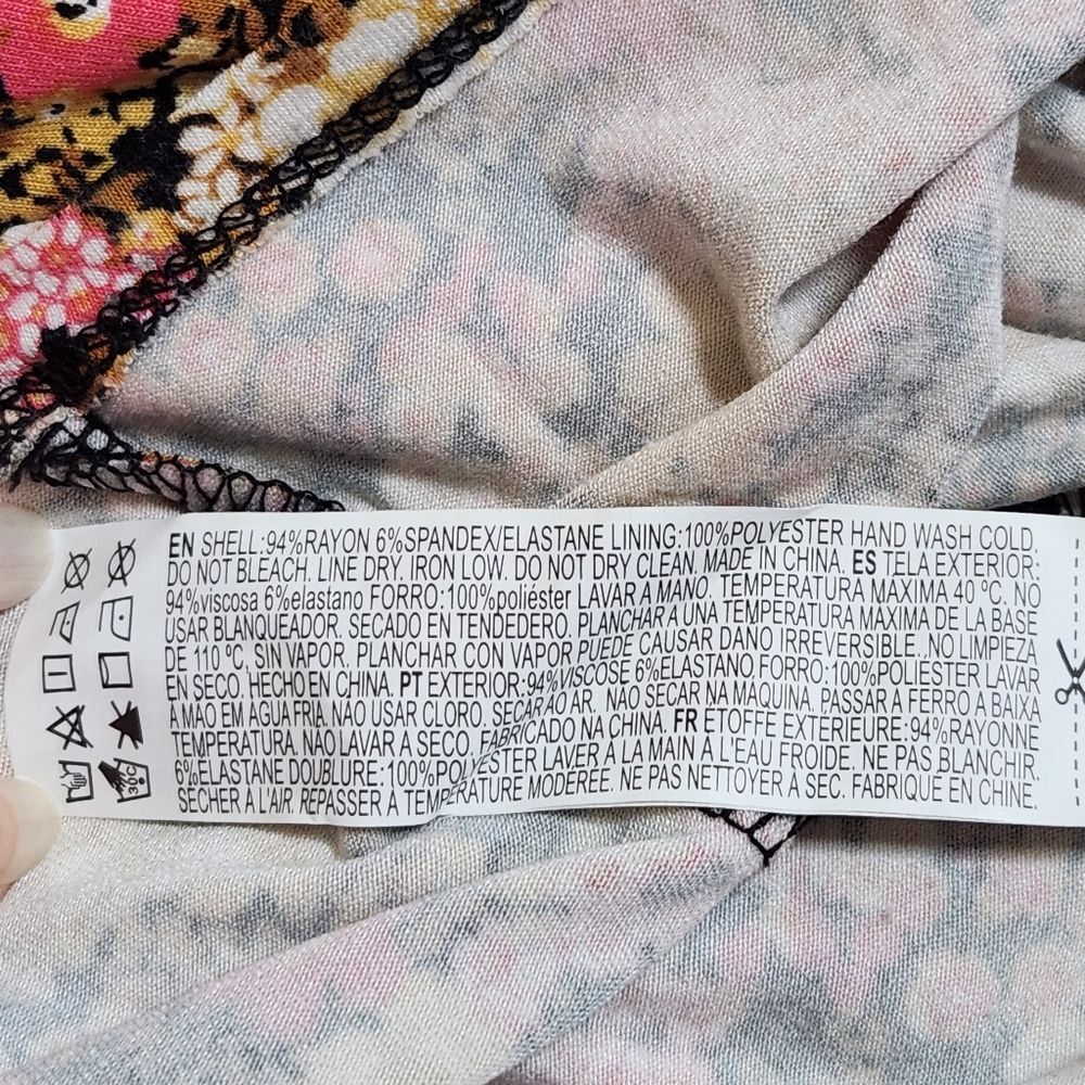 Forever 21 Retro Floral Print Tie Back Halter Midi Dress Medium Summer Boho - Picture 9 of 12